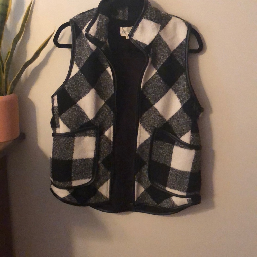 Buffalo check vest
